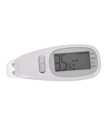 Veemoon 1 Set Moisture Tester Facial Moisture Oil Meter Facial Skin Tester Oil Analyzer Skin Analyzer Skin Moisture Analyzer Skin Care Device Oil Tester Face Abs Moisture Meter White