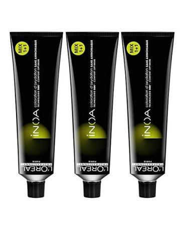 L'Oréal INOA 9.12 Very Light Blonde Ash Irise Hi-Resist Ammonia Free Hair Dye 3 x 60ml