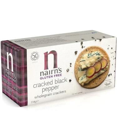 Nairns Gluten Free Cracked Black Pepper Crackers 1 (Pack of 3) - Buy Online on GoSupps.com