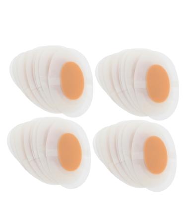FRCOLOR 100 Pcs Heel Wear Stickers Shoe Heel Cushion Pads Heel Decals Moleskin Pad Heel Liner Women Heel Inserts Fabric Heel Grip Heel Cups for Self- PVC Protector High Heel
