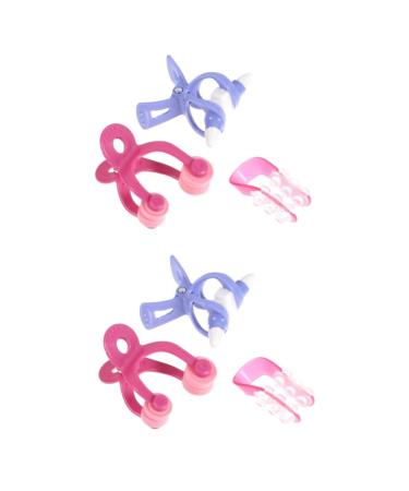 FRCOLOR 6 Pcs Nose Lifter Corrector Nose up Clipper Nose up Shaper Nose Bridge Clipper Nose Slimming Clip Nose Shaper Clip Nose Lifter Clip Nose up Lifting Shaping Plastic Korean Man Fader 6X4.5X3.5CMx2pcs Assorted Colorx2pcs