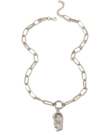 Oralgos Fashionable Vintage Keybone Choker Necklace - Versatile Handheld Patch Jewelry for Women - Unique Metal Accessories - Buy Online on GoSupps.com