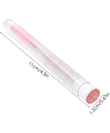 Eyelash Wands - Spoolie Brush | Rhinestone Eyelash Brush with Tube Mascara Applicator Eyebrow Brush for EyeLash Extension Supplies Light Pink - Buy Online on GoSupps.com