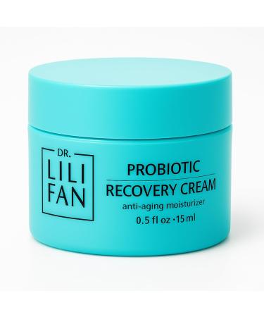 Dr Lili Fan Probiotic Recovery Cream: Vegan Probiotic Anti-Aging Face Cream for Skin Renewal. Boosts Skin's Collagen and Targets Wrinkles. Prevents Acne. 0.5 fl oz 0.5 Fl Oz (Pack of 1)