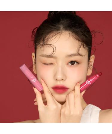 ETUDE Dear Darling Marker Tint #1 Raspberry Pop | Hydrating Long Lasting Lip Stain | High Pigmented Korean Lip Tint | Easy Application Red Lip Maker - Buy Online on GoSupps.com