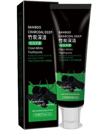 DUBUSH Yanjiayi Bamboo Charcoal Deep Cleaning Toothpaste Yanjiayi Activated Charcoal Whitening Toothpaste Deep Cleaning Whitening Toothpaste