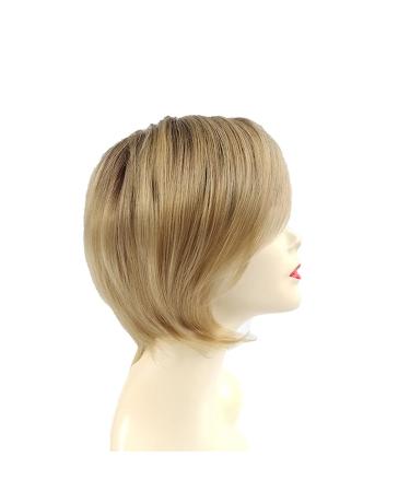 Fluffy Short Blond Bob Wig with Bangs - Heat-Resistant Synthetic Hair for Costume Parties | 13 150g Women's Wig - Buy Online on GoSupps.com