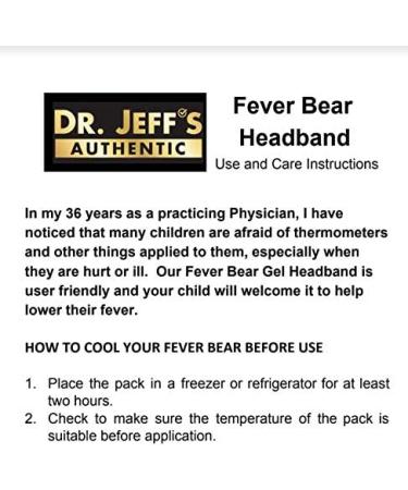 Fever Ice Pack Headband for Babies & Kids - Reusable Cooling Relief for Fever - Toddler Cold Compress - First Aid Essential - Buy Online on GoSupps.com