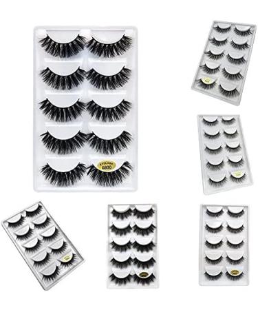 Buy OCE180ANLV 3D Mink False Eyelashes | Thickening Long Natural Eyelash Extensions - 5 Pairs - Buy Online on GoSupps.com