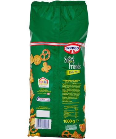  Italian Gourmet E.R. Cameo Snack Friends Bar Mix Mix of pretzels salty snacks Bag of 1 kg + Italian Tomato Pulp Gourmet Tomato Pulp Box of 400 g - Buy Online on GoSupps.com