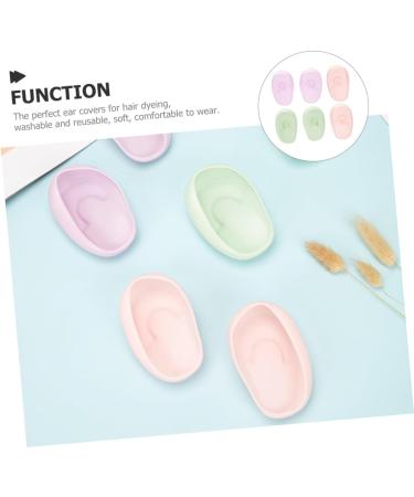 Beaupretty Ear Protective Cover 3 pairs Reusable Ear Cover Hairdressing Protectors Silicone Protective Dye Dyeing Covers Coloring Hair Ear Cover Protectors - Buy Online on GoSupps.com