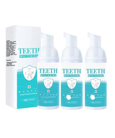 Teethaid Mouthwash Teeth Aid Foam Mouthwash tartar removal tooth whitening healing of oral ulcers elimination of bad breath prevention and healing of caries (3PCs)
