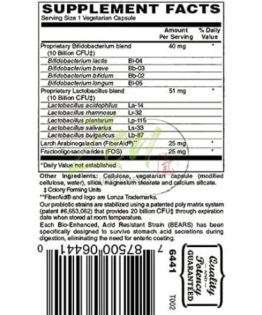 20 Billion CFU 9 Strain Multi-Probiotic 30-Vegcaps -Sustained Release Technology Resist Stomach Acid Shelf Stable - Support for Healthy Digestion & Intestinal Ecology Favorable Intestinal Flora - Buy Online on GoSupps.com