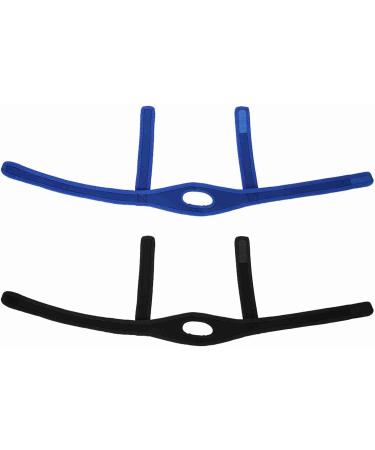 Buy Adjustable Headband Jaw Support Strap Belt - Neoprene Chin Exposed Design for Snoring & Chin Dislocation - Blue & Black - Buy Online on GoSupps.com