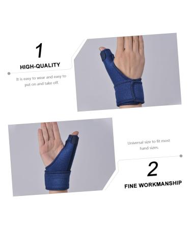 Hemoton Thumb Orthosis Splint for Right Hand - Wrist Brace & Stabilizer for Tunnel Syndrome - Herringbone Cotton Composite Material - 27.5x14.5cm - Blue - Buy Online on GoSupps.com