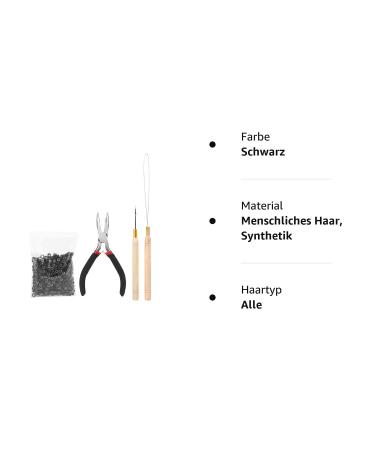 SWetup 4-in-1 Microring Hair Extensions Set - 500 Microrings & Tongs for Real Hair Bonding - Buy Online on GoSupps.com