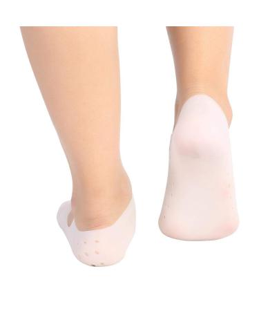 Silicone Socks for Foot Care - Moisturizing & Cracked Protection | Preventative Tool (L-White) - Buy Online on GoSupps.com
