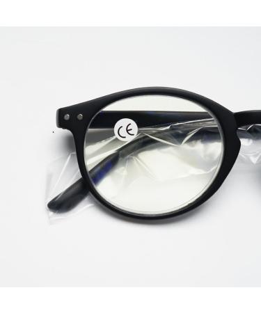Koosufa Anti-Blue Light Reading Glasses | Spring Hinge | Unisex Round Design | Visual Aid | Multiple Strengths Available - Buy Online on GoSupps.com
