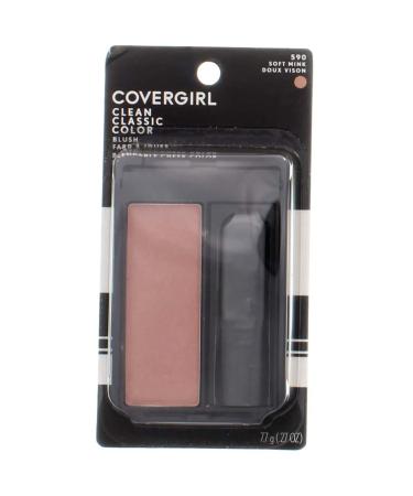 CoverGirl Classic Color Blush Soft Mink 590 0.3 oz (Pack of 3) 0.3 Ounce (Pack of 3)