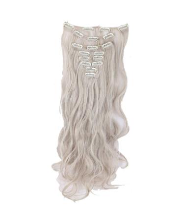 24 Inch 18 Clip Long Hair Clip 8pcs / Set Of High Temperature Fiber Wig Synthetic Clip Extension Hair 24inches 241