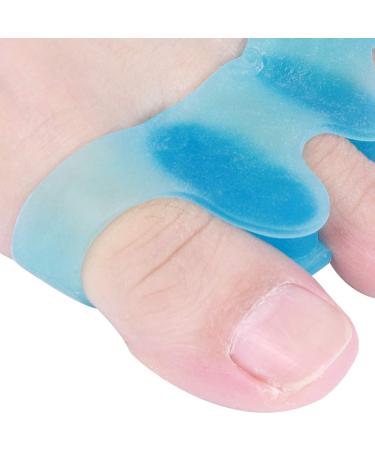 4 Pairs Bunion Toe Corrector - Easy to Clean, Reduce Pressure, Correct Toes for Eversion and Overlapping Toes (Blue, One Size) - Buy Online on GoSupps.com