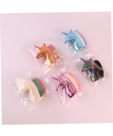 Ipetboom Nail Dust Cleaning Loose Powder Beauty Brush Nail Clean up Pen Nail Cleaner Makeup Brush Nail Cleaning Brush Mineral Foundation Powder Couple Toys Plastic Foundation Brush Make up 8.8x8x3.3cm Assorted Color - Buy Online on GoSupps.com