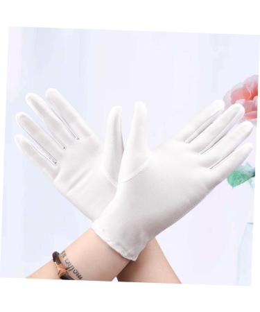 FRCOLOR 9 Pairs Cotton Gloves for Dry Hands Etiquette Gloves Dry Hands Moisturizing Gloves Nail Glue for Acrylic Nails Formal Costume Gloves White Cotton Gloves Work White Gloves Food - Buy Online on GoSupps.com