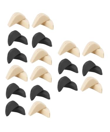 MAGICLULU 18 Pairs Half Insoles Kitten Heels for Women Dressy Sponge Toe Filler Soft Forefoot Pads Foot Filler Shoes Insert Orteil Pour Chaussure of Foot Half Pad High Heels Man