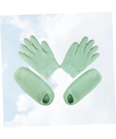 Beavorty 1 Set Booties Softening Socks Shoe Covers Gloves for Dry Cracked Hands Hand Lotion Gloves Softening Gloves Paraffin Gloves and Medical Socks Gel Spa Gloves Foot mask Protection - Buy Online on GoSupps.com