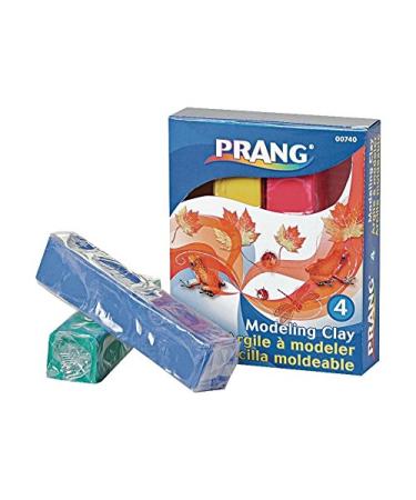 Prang Modeling Clay Set, 4 Colored Clay Blocks per Set, 0.25 Pounds Each,  Red, Yellow, Green