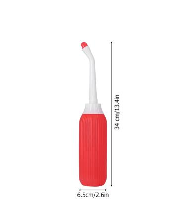 Travel Bidding Bottle & Peri Bottle - 135 Design Multi-Purpose Double Spray Nozzles for Safe Postpartum Care (Red) - Buy Online on GoSupps.com