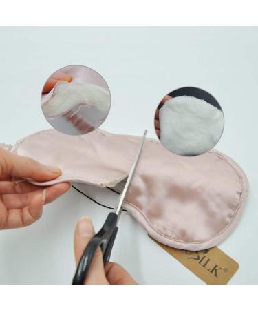 LULUSILK 100% Silk Adjustable Sleep Mask for Women & Men - Soft Comfortable Eye Mask in Pink - Buy Online on GoSupps.com