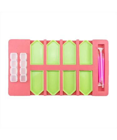 HXYQMMY Diamond Painting Accessories Tray Organizer - 8 Slots Multi-Boat Holder for Square Bead Storage Containers - Ideal Craft Tool Kit for Adults - Buy Online on GoSupps.com