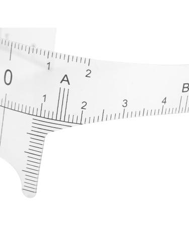 Professional Eyebrow Ruler for Microblading Artists Transparent Design Plastic Lightweight and Portable with 3 Types Available for Accurate Eyebrow Shape (Nose bridge ruler Nose bridge ruler type B - Buy Online on GoSupps.com