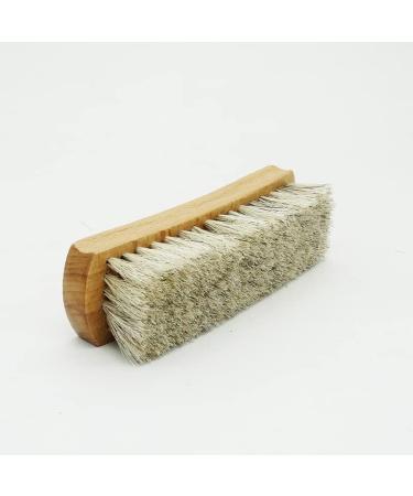 Premium Horsehair Shoes Brush Set of 2 - Ideal for Shoes Boots Car Seats Sofas Bags - Enhance Shine and Clean with Genuine Horsehair Bristles - For Men's Shoe Care For Men - Buy Online on GoSupps.com