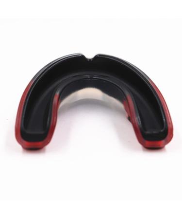Verdant touch athletic mouth protection tooth protection athletic mouth protection for boxing soccer slim fit impact resistance shock absorption eva black red