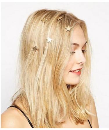 20 Spiral Star Hair Pins Gold Metal Coil Blonde Hair Pins Swirl Hair Twisters Set Hair Sideclip Makeup Hairdresser Bun Stick Pick Rhinestones Crystal Spirals for Women Wedding Bridal Prom(Star+Pearl) - Buy Online on GoSupps.com
