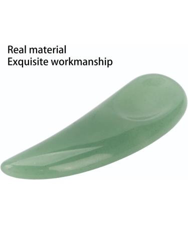 Mini Makeup Mask Spatula Curved Cosmetic Spatula Scoop Mini Gua Sha Jadestone Curved Makeup Eye Cream Cosmetic Spatula (Green) - Buy Online on GoSupps.com
