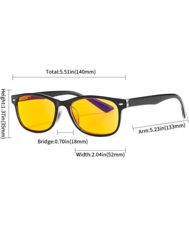 Suertree Blue Light Blocking Glasses - 95% Filter for Eye Protection - Unisex Computer & Reading Glasses (0.0x Diopter) - Black (1 Pack) - Buy Online on GoSupps.com