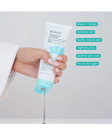 Bl eau Hydrating Glacial Clay Cleanser | Detoxify Exfoliate & Rehydrate | Cream to Foam | 100g - Buy Online on GoSupps.com