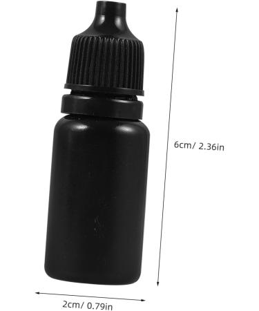 Baluue 24pcs Eye Drops Bottle Squeeze Bottle Dispenser Eye Liquid Bottles Black Pe Plastic Black 6.00X2.00X2.00CM - Buy Online on GoSupps.com