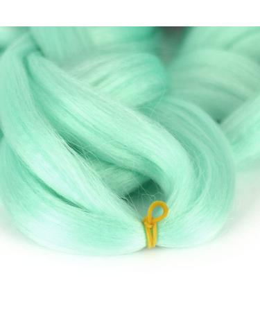 Mybraids Premium 2m Long Braid Hair - Ideal for Rasta Braids Dreads Crochet Box Braids & Cornrows - 25-Away MINT Kunsthaar Extensions - Buy Online on GoSupps.com