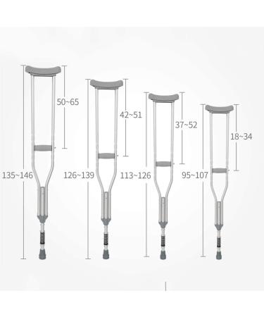 Crutches for Adults Underarm Crutches Disabled Crutches Good Elasticity Highly Adjustable Elderly Crutches Can Split C Great for Travel or Work - Buy Online on GoSupps.com