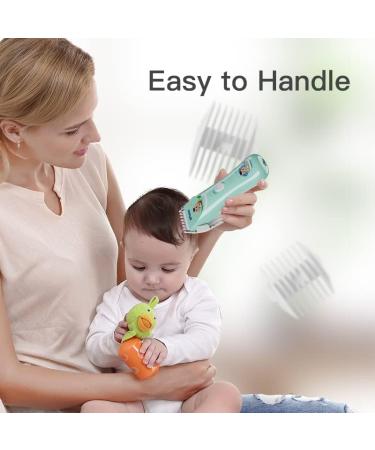 ENSSU Waterproof Kids Hair Clipper with Ceramic Blades and 2 Guide Combs | Cordless Children's Hair Trimmer - Buy Online on GoSupps.com