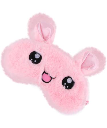 Beaupretty 2 Pcs Rabbit Eye Mask Set | Lightweight Plush Eye Masks for Travel | Soft & Breathable Blindfolds | 3D Pink Facial Masks with Ice Bag - Buy Online on GoSupps.com