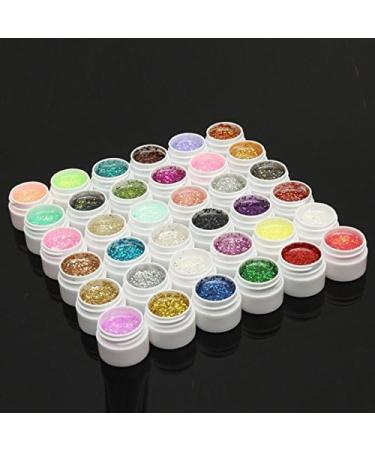 Kingduo 1 Pot of 36 Colours Glitter UV Gel Builder for Nail Art Polish-14 - Buy Online on GoSupps.com
