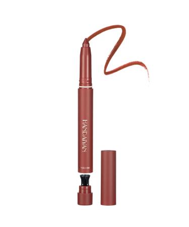 Cbincn Matte Velvet Pencil Lipstick Long Lasting Non Fading Lip Liner Lipstick Matte Light Crayon Lipstick with Built-in Sharpener Rotary Cut Dual Purpose