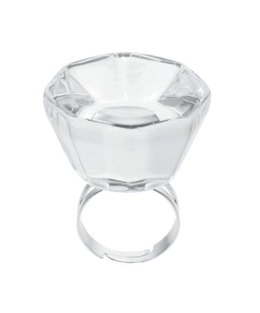 1stk ring color cup glue rings for eyelash extensions holder for eyelash adhesive holder rings for make-up adhesive cup form make-up tools ring frame made of stainless steel