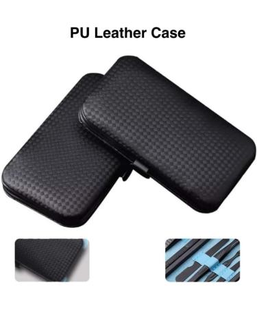 aRK Manicure set Nail Clippers Professional Fingernail & Toenail grooming Kit Tweezers Eyebrow Scissors for mens and women Travel size 7Pcs Nail Care Tools with Black Case - Buy Online on GoSupps.com