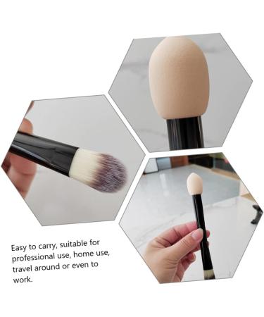 DOITOOL Double-ended Makeup Brush Double Ended Complexion Brush Concealer Brush Sponge Highlighter Foundation Brush Beauty Sponge Makeup Sponge Facial Kit Plastic Miss Blush Brush Make up 15.50X2.50X2.50CM As Shown - Buy Online on GoSupps.com